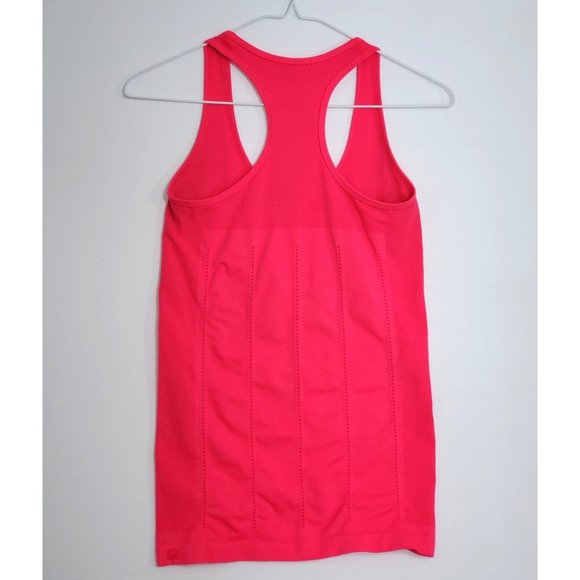 FABLETICS Women's Hot Pink Perforated Panel Delta Seamless Racerback Sz S 1475 - Picture 9 of 11